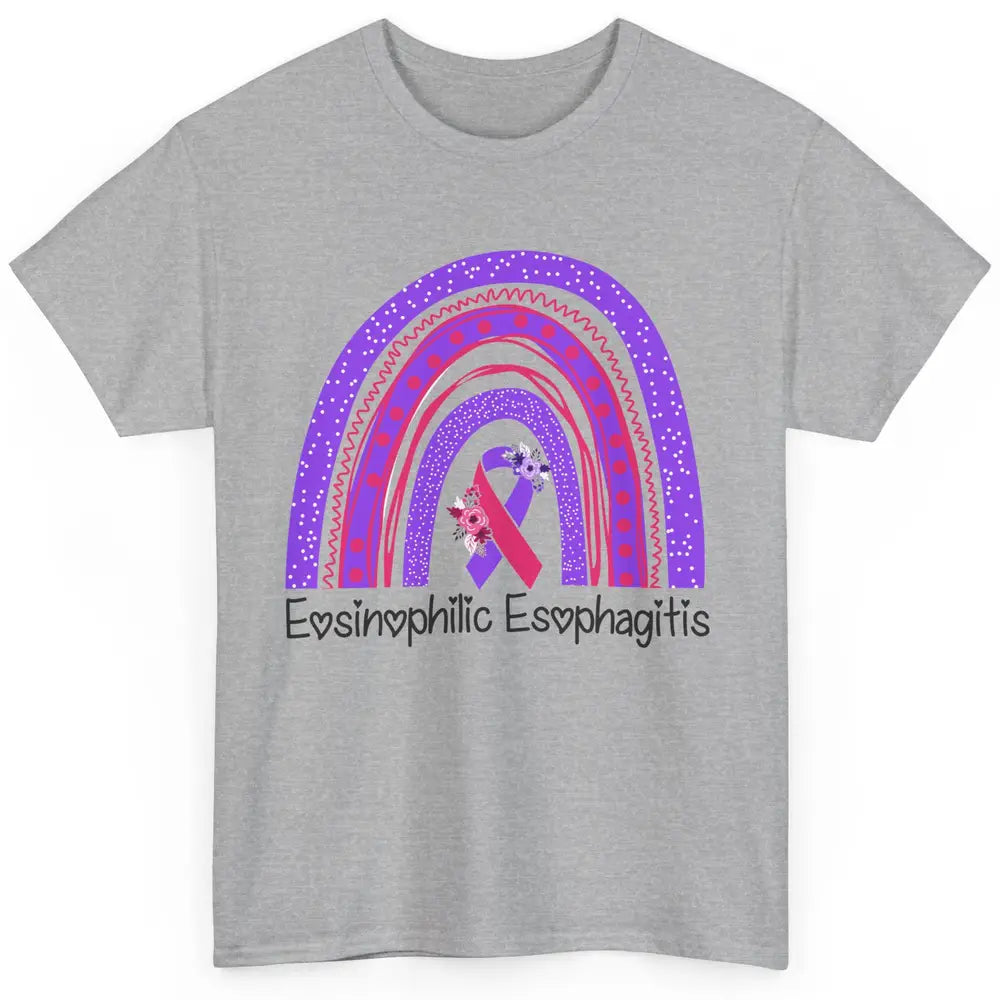 Eosinophilic Esophagitis Awareness Awareness EOE Rainbow Classic Unisex T-Shirt