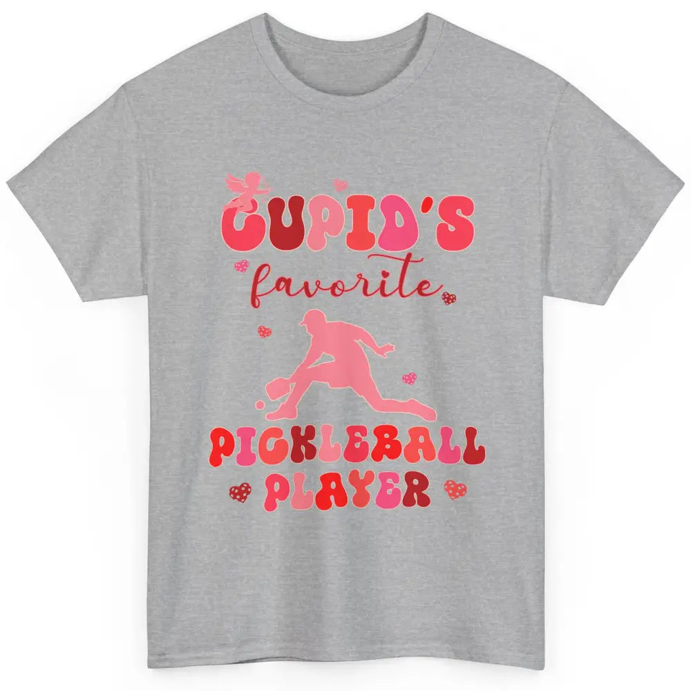 Cupid's Favorite Pickleball Player Happy Valentines Day Love Classic Unisex T-Shirt