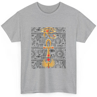 Cool Ancient Egyptian Eye Of Horus Ankh Scarab Egypt History Classic Unisex T-Shirt