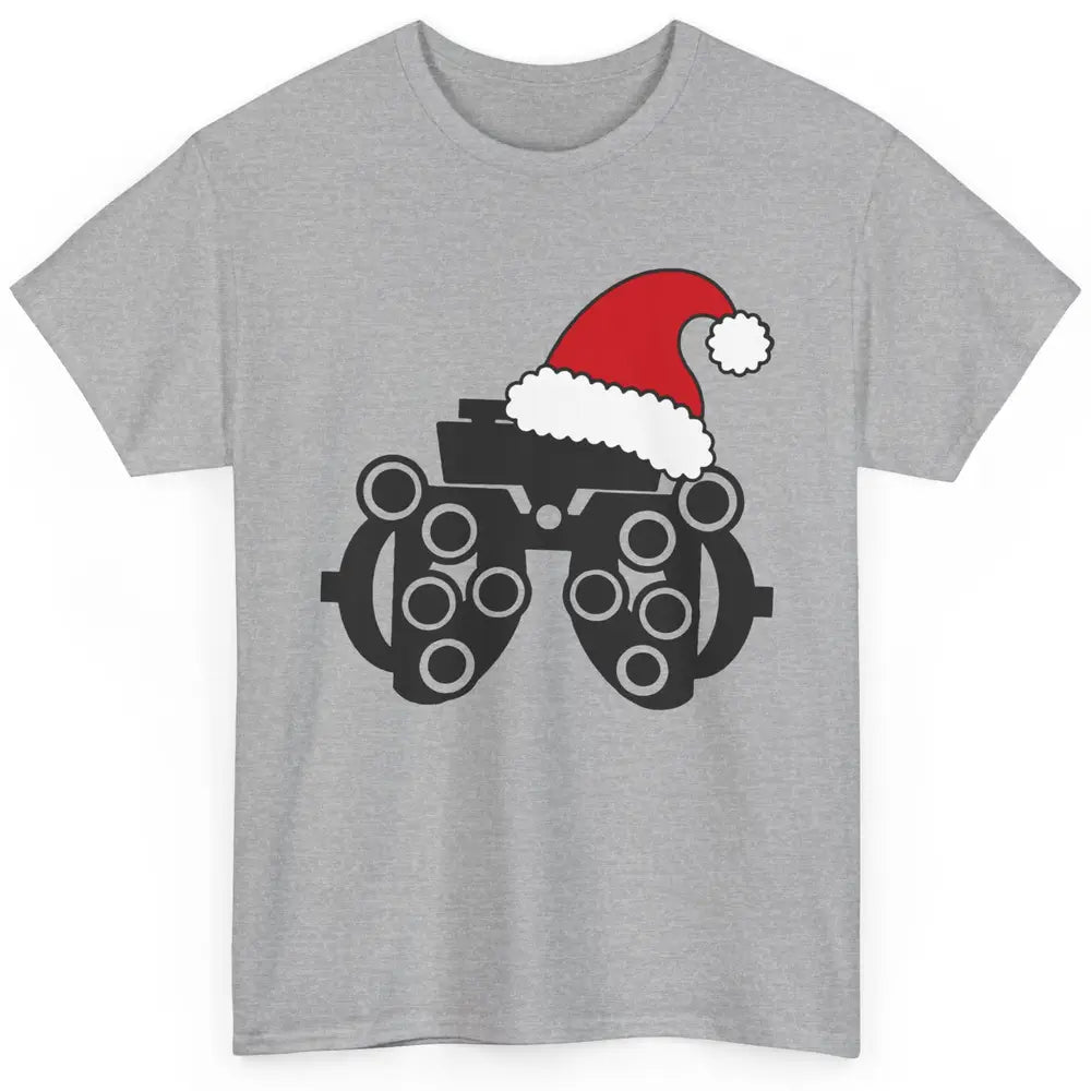 Funny Phoropter Santa Hat Optometrist Optician Christmas Classic Unisex T-Shirt