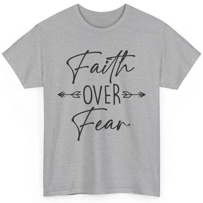 Faith Over Fear Western Christian Religious Jesus Lovers Classic Unisex T-Shirt