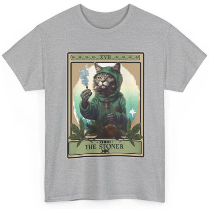 Vintage The Stoner Cat Tarot Card Weed Cannabis Marijuana Classic Unisex T-Shirt