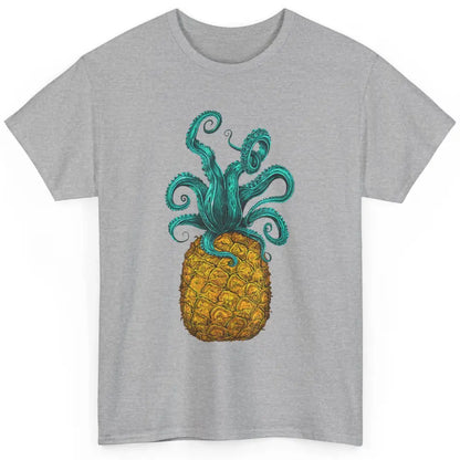 Cute Hawaiian Octopus Pineapple Aloha Beach Hawaii Island Classic Unisex T-Shirt