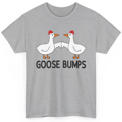 Funny Silly Goose Christmas Santa Goosebumps Winter Holiday Classic Unisex T-Shirt