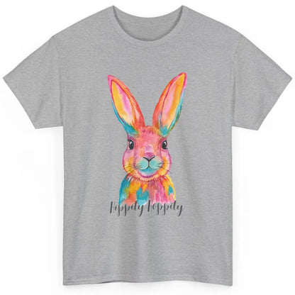 Watercolor Hippity Hoppity Bunny Dance Easter Rabbit Hip Hop Classic Unisex T-Shirt