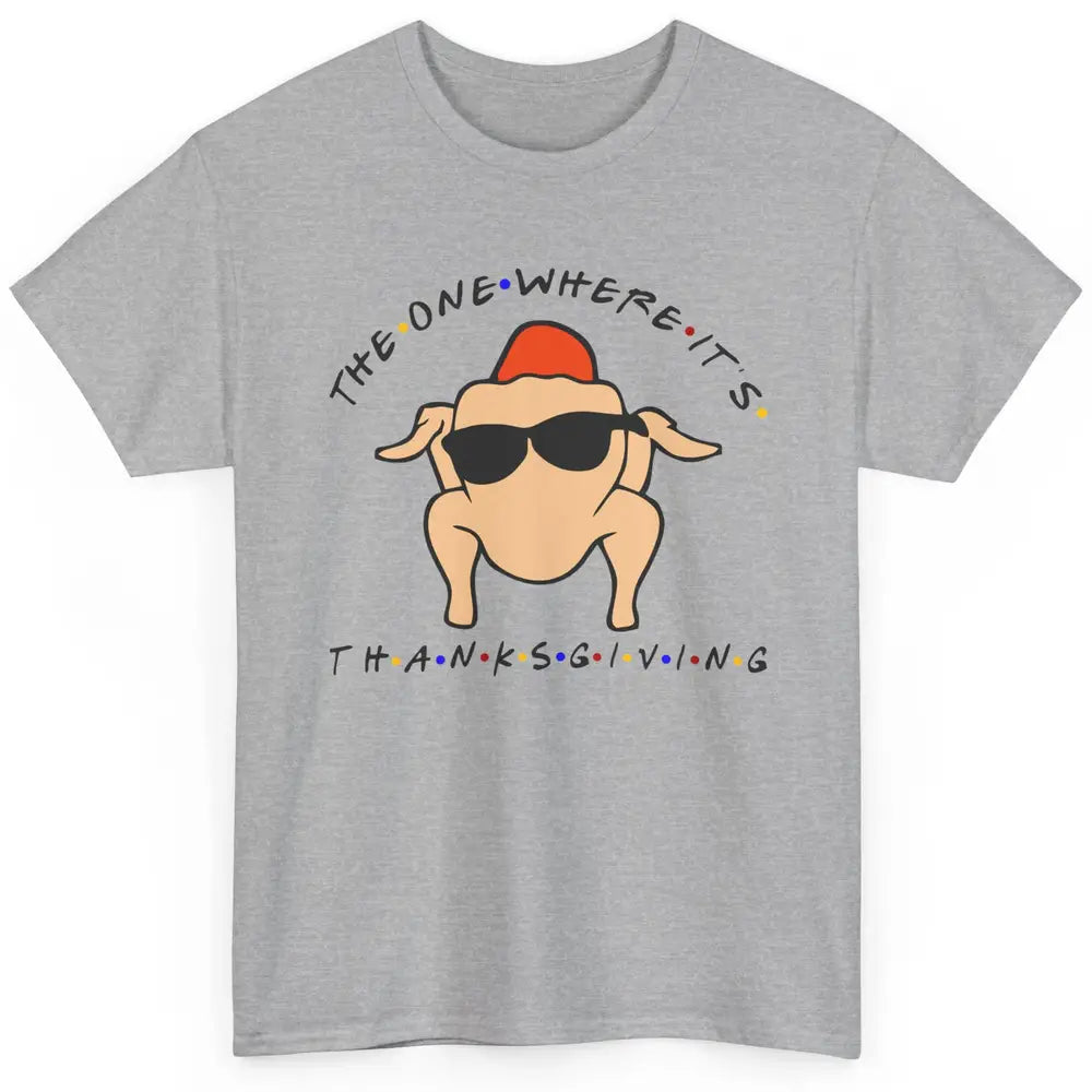 Funny Thanksgiving Crew Turkey Chicken Thanksgiving Dinner Classic Unisex T-Shirt