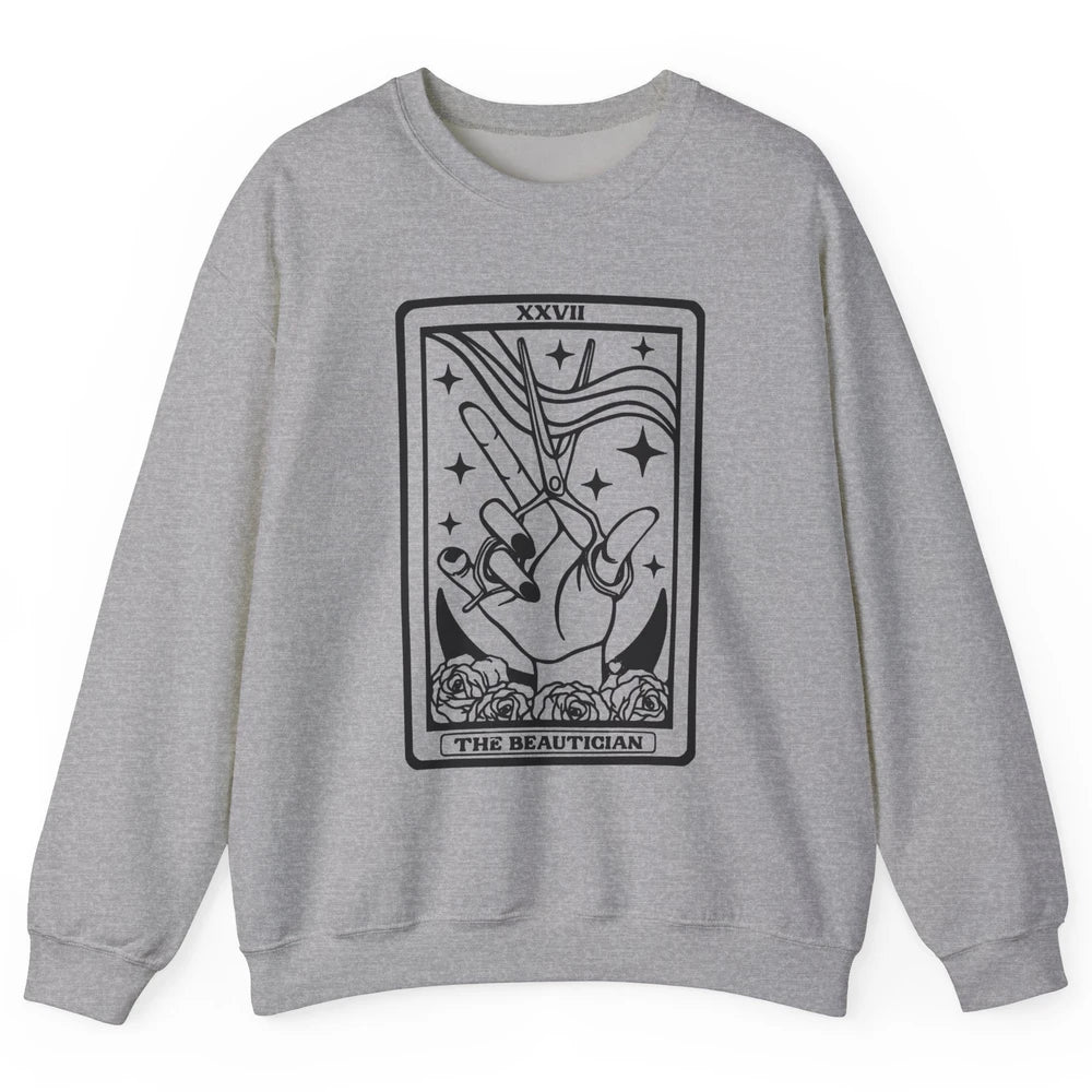 The Hairstylist Tarot Card Hair Dryer Beautician Cosmetology Unisex Crewneck Sweatshirt