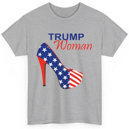 Trump Woman American Flag High Heel Republican Trump Support Classic Unisex T-Shirt