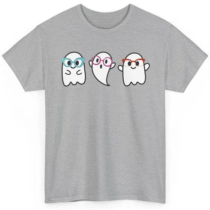 Cute Little Ghosts Glasses Optometrist Halloween Optician Classic Unisex T-Shirt