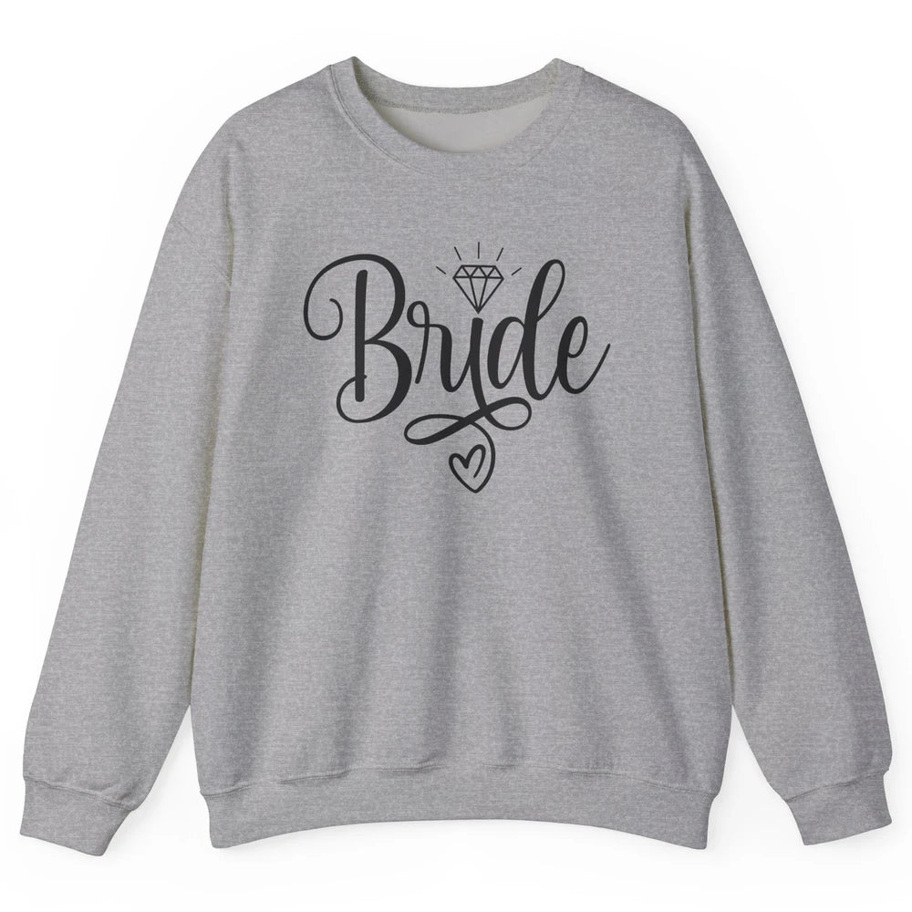 Bride To Be Wedding Ring Future Mrs. Engagement Bachelorette Unisex Crewneck Sweatshirt