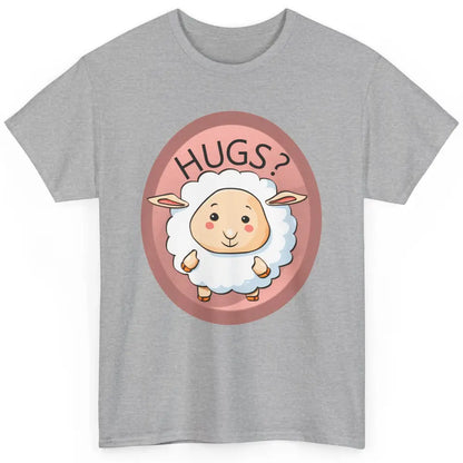 Cute Hugs Baby Sheep Shepherd Lamb Farm Animal Farmer Kawaii Classic Unisex T-Shirt