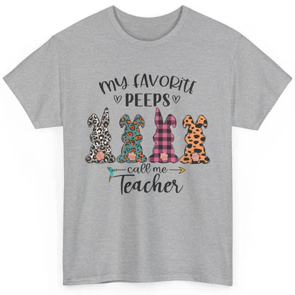 Easter Day My Favorite Peeps Calls Me Teacher Easter Bunny Classic Unisex T-Shirt