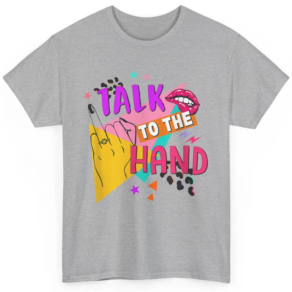 Talk To Hand Bride Retro 90s Bachelorette Bridal Engagement Classic Unisex T-Shirt