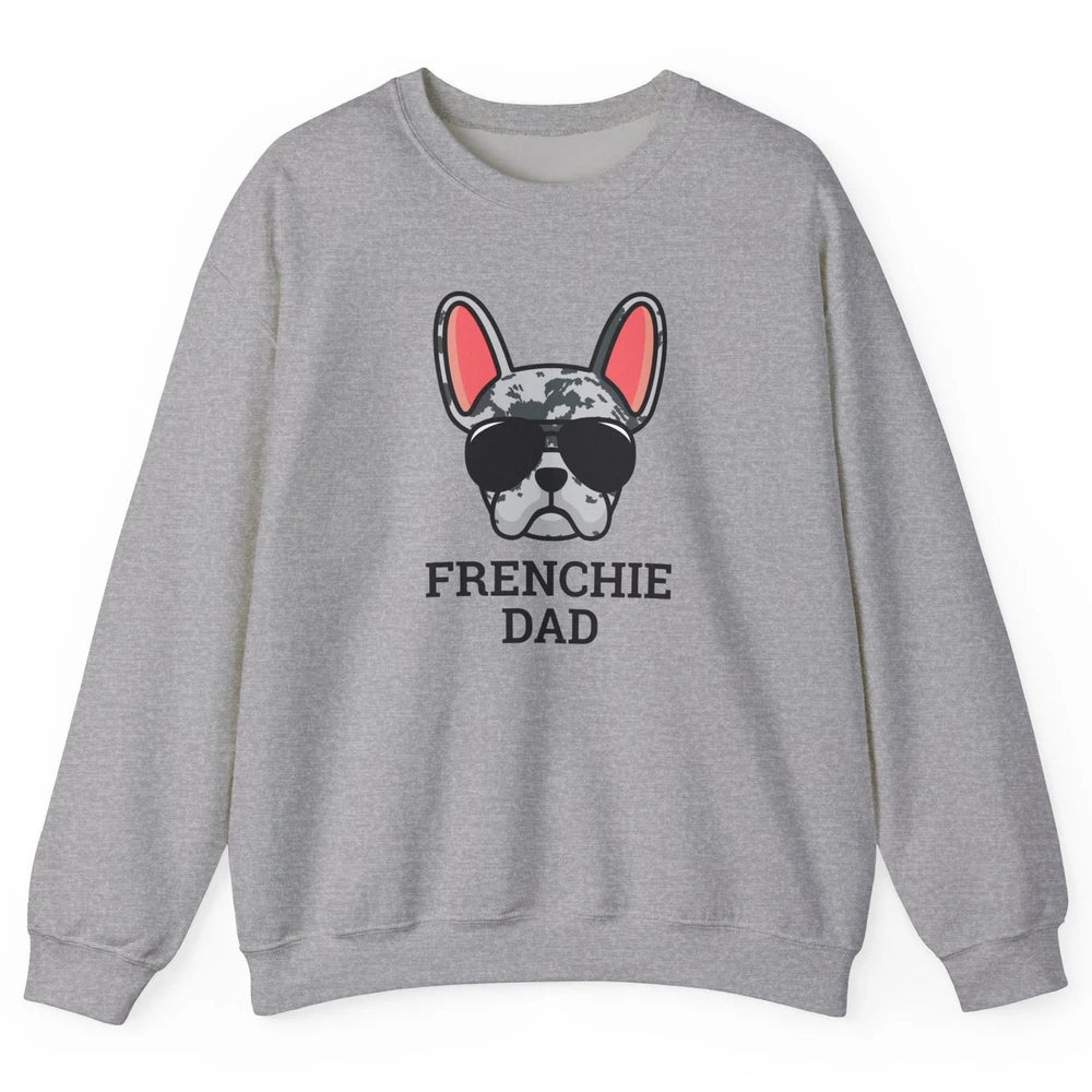 Blue Merle French Dad Frenchie Bulldog Cool Pet Owner Father Unisex Crewneck Sweatshirt