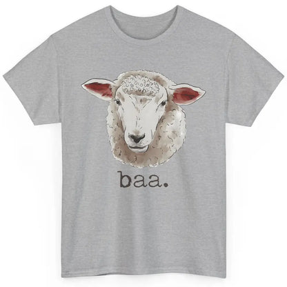 Cute Sheep Baa Baa Farm Animal Owner Sheep Lovers Farm Gift Classic Unisex T-Shirt