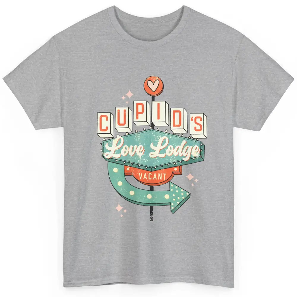 Retro Valentines Cupid's Love Lodges Funny Couples Valentine Classic Unisex T-Shirt