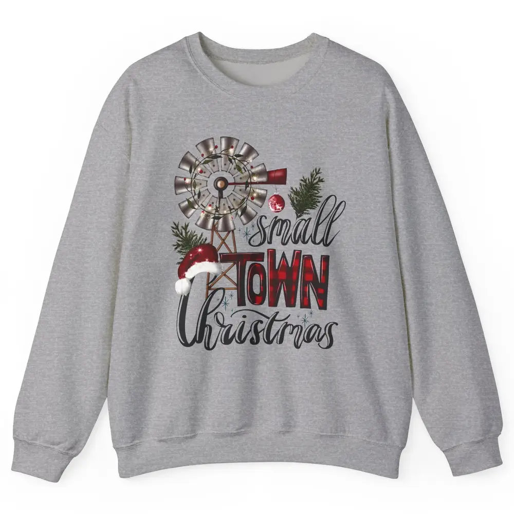 Retro Small Town Christmas Western Hometown Christmas Unisex Crewneck Sweatshirt