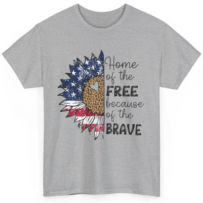 Sunflower 4th Of July Home Of The Free Because Of The Brave Classic Unisex T-Shirt