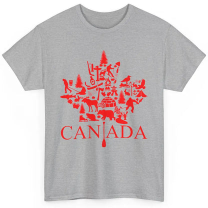 Canada Maple Leaf Canadian Symbols Canadian Root Gift Classic Unisex T-Shirt