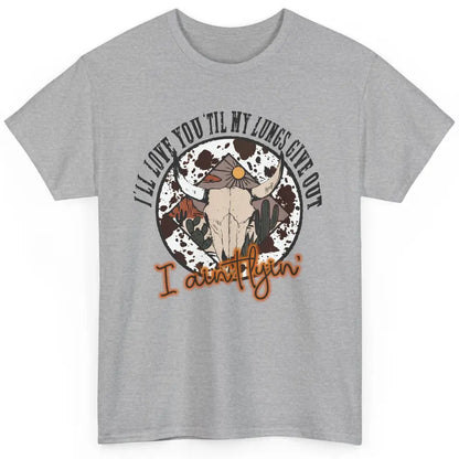 Cowhide Boho Bull Skull Desert I Ain't Lying Western Country Classic Unisex T-Shirt