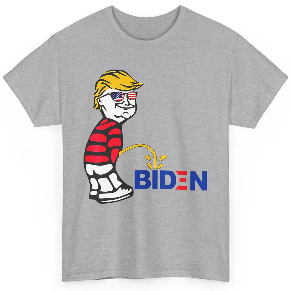 Funny Anti Joe Biden Vote Donald Trump 2024 Patriotic Humor Classic Unisex T-Shirt