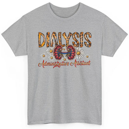 Floral Lungs Dialysis Administrative Assistant Nephrology Classic Unisex T-Shirt