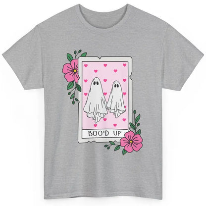 Floral Bood Up Tarot Card Valentines Day Spooky Ghost Couple Classic Unisex T-Shirt