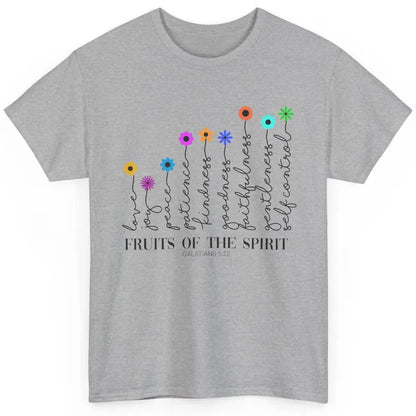 Flower Christian Fruits Of The Spirit Bible Verse Religious Classic Unisex T-Shirt