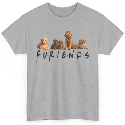 Cute Furiends Golden Doddle Furry Dog Friends Puppy Pet Love Classic Unisex T-Shirt