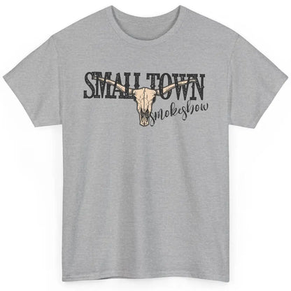 Boho Bull Skull Small Town Smokeshow Western Country Cowgirl Classic Unisex T-Shirt