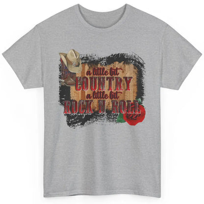 Cowboy Boots Hat A Little Country Little Rock N Roll Western Classic Unisex T-Shirt