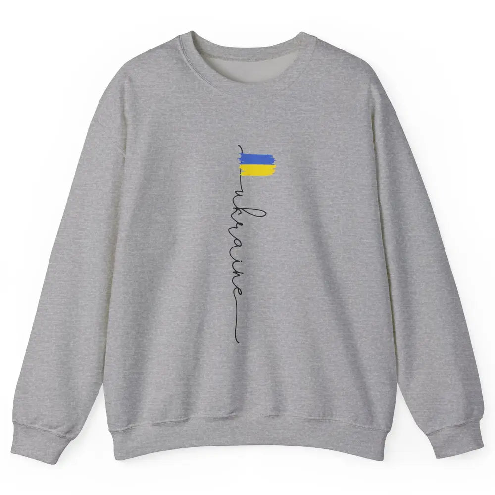 Ukraine Flag Support for Ukraine Ukraine Travel Lovers Gift Unisex Crewneck Sweatshirt