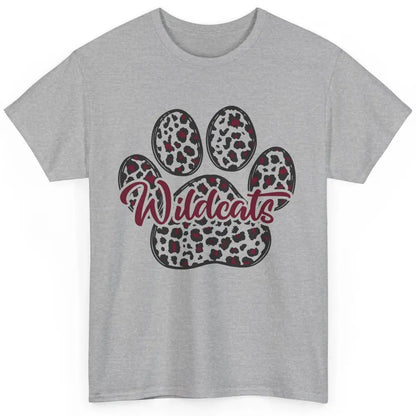 Wildcats Spirit Cat Paw Leopard Western Cat Mom Cat Lovers Classic Unisex T-Shirt