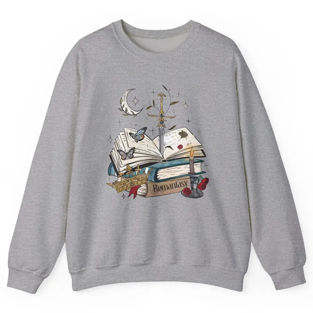 Bookish Romance Reader Librarian Literature Gothic Bookworm Unisex Crewneck Sweatshirt