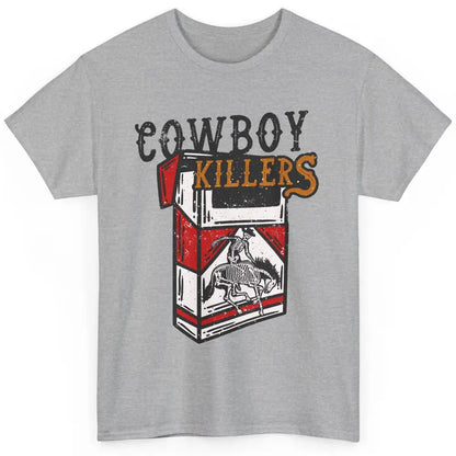 Cowboy Killers Skeleton Horse Skull Cigarette Texas Retro Classic Unisex T-Shirt