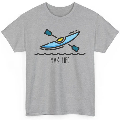 Yak Life Sunset Kayak Kayaking Retro 70s Paddling Outdoor Classic Unisex T-Shirt