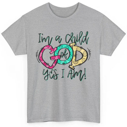 Christian I'm Child of God Hand Drawn Bible Verse Religious Classic Unisex T-Shirt