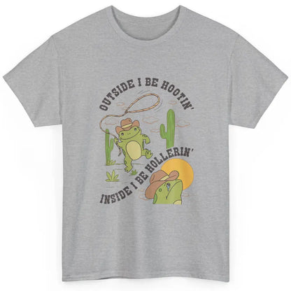 Cute Frog Outside Cowboy Howdy Rodeo Western Country Frog Classic Unisex T-Shirt