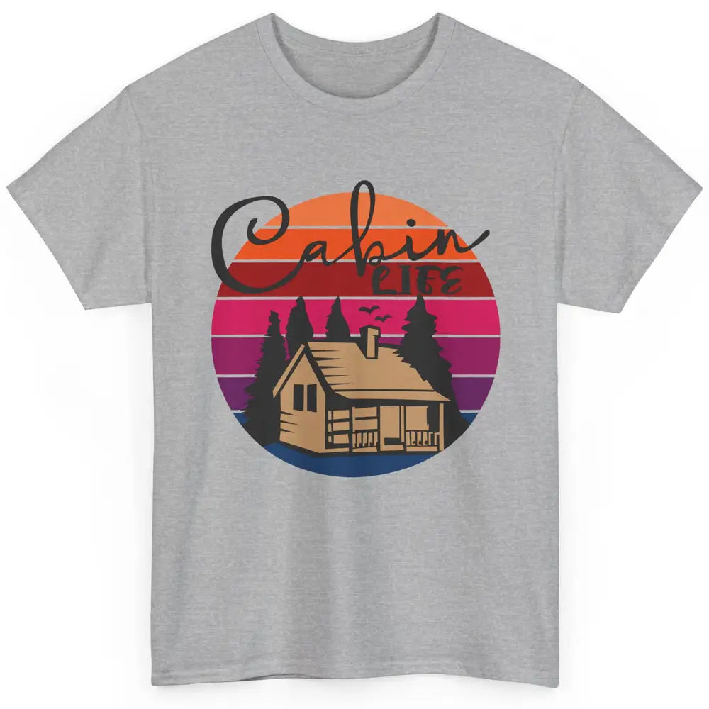 Cabin Life Vintage Cabin Camping Northern Lakes Outdoor Life Classic Unisex T-Shirt