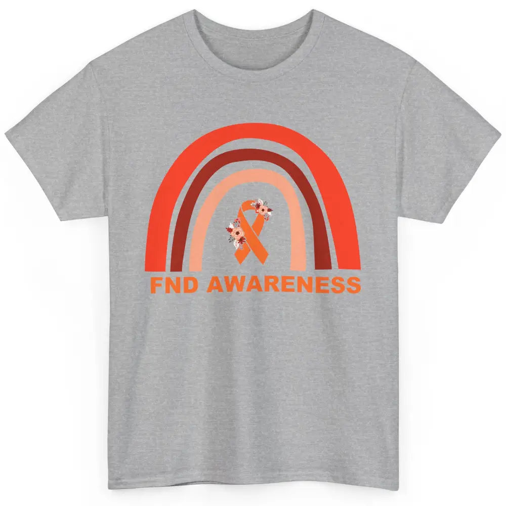 Functional Neurological Disorder Awareness FND Orange Ribbon Classic Unisex T-Shirt