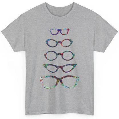 Cute Eyeglasses Splatter Paint Optician Optical Optometrist Classic Unisex T-Shirt