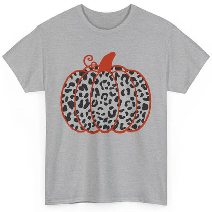 Pumpkin Leopard Fall Autumn Cheetah Pumpkin Thanksgiving Classic Unisex T-Shirt