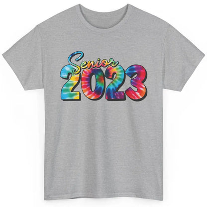 Tie Dye Senior 2023 Class Of 2023 Graduate Bachelor Hat Gift Classic Unisex T-Shirt