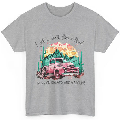 Western Sunset Cowgirl I Got Heart Like Truck Rodeo Cactus Classic Unisex T-Shirt