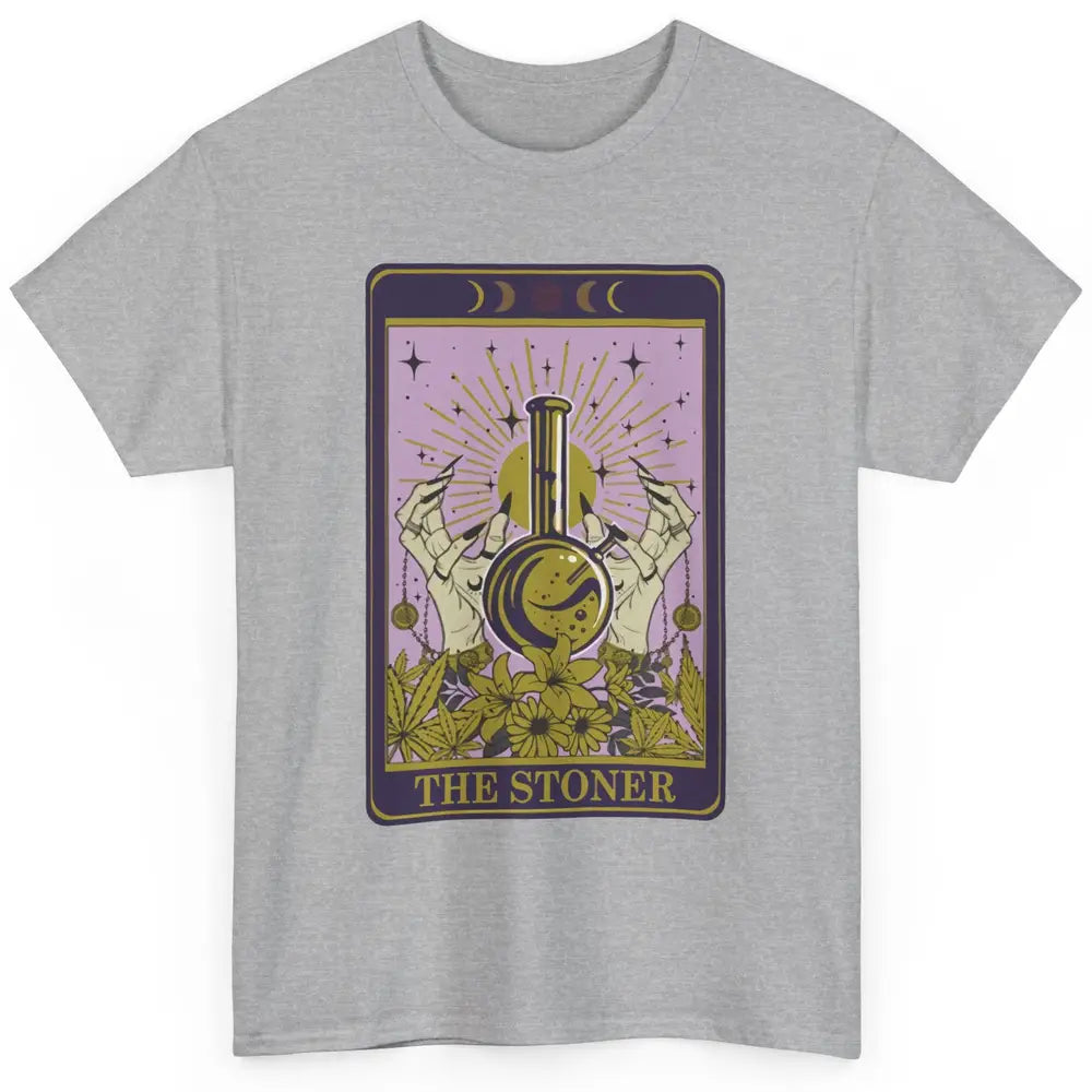 Vintage Witch The Stoner Tarot Card Weed Cannabis Marijuana Classic Unisex T-Shirt