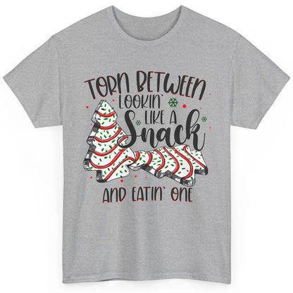 Christmas Tree Cake Torn Between Look Like a Snack Eat One Classic Unisex T-Shirt