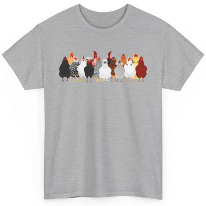 Funny Chicken Farm Animal Chicken Lovers Gift For Farmer Classic Unisex T-Shirt