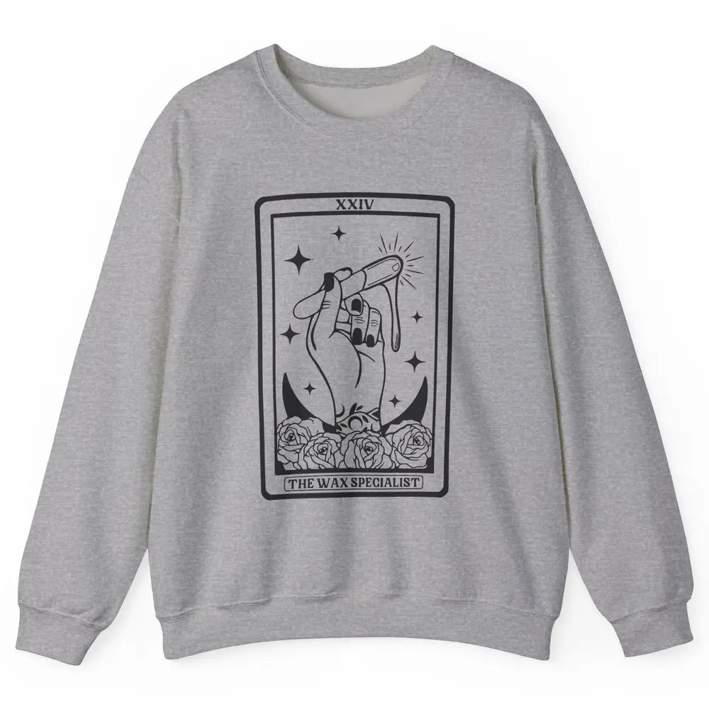 Wax Specialist Tarot Card Beautician Wax Hustler Cosmetology Unisex Crewneck Sweatshirt