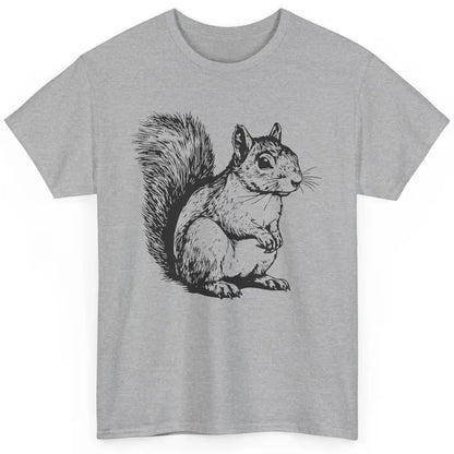 Squirrel Drawn Cute Chipmunk Animal Squirrel Lovers Gift Classic Unisex T-Shirt