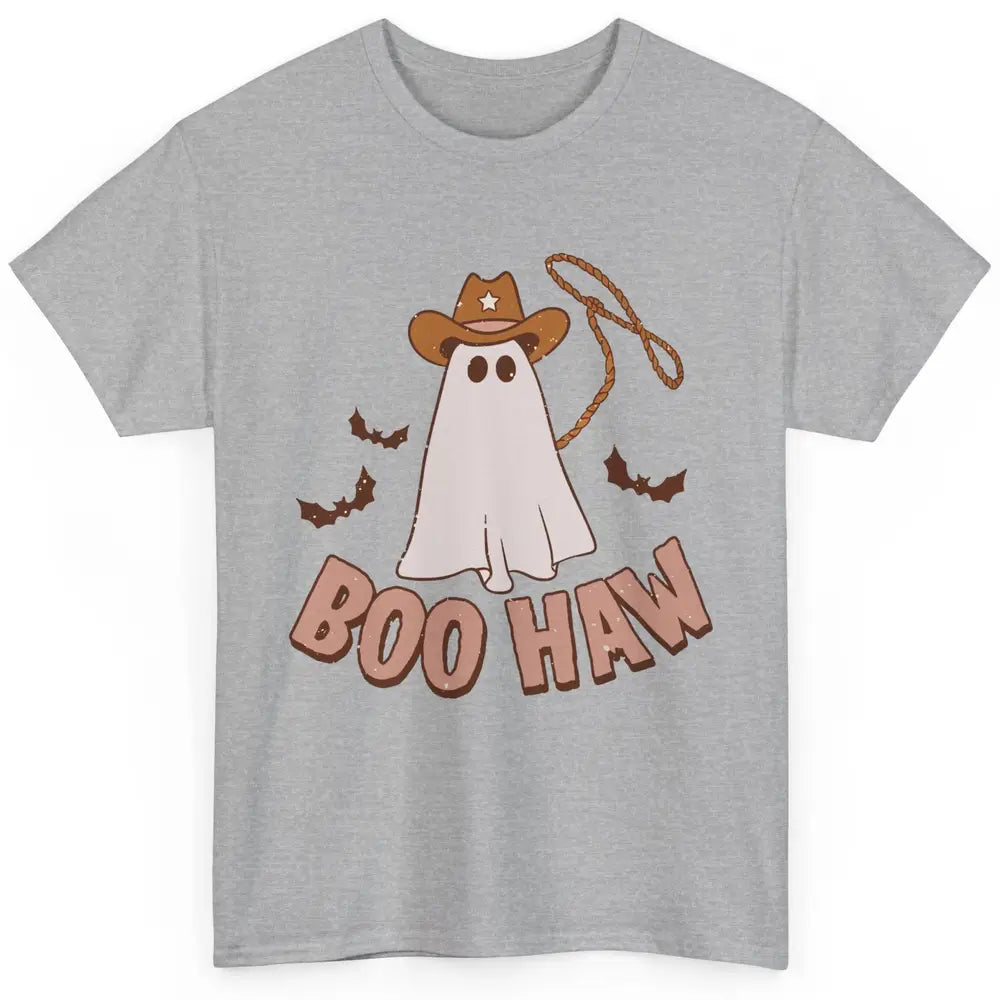 Funny Cowboy Ghost Yeehaw Halloween Western Country Cowboy Classic Unisex T-Shirt